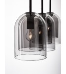Pendant lamps - Luces Exclusivas BONAO Pendant Modern Black 3xΕ27 max 12W LE42641 - product 3