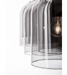 Pendant lamps - Luces Exclusivas BONAO Pendant Modern Black 3xΕ27 max 12W LE42641 - product 4