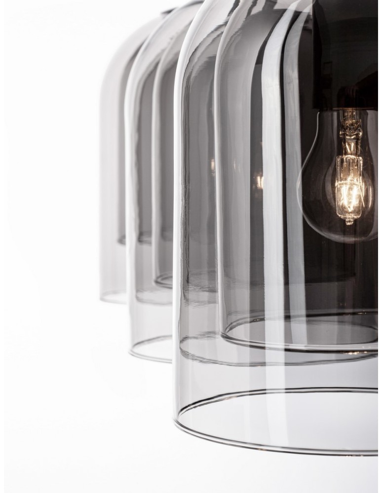 Pendant lamps - Luces Exclusivas BONAO Pendant Modern Black 3xΕ27 max 12W LE42641 - product kolory-swiatla.pl 4