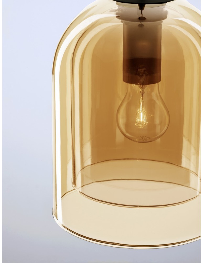 Pendant lamps - Luces Exclusivas BONAO Pendant Modern Black 1xΕ27 max 12W LE42642 - product kolory-swiatla.pl 2