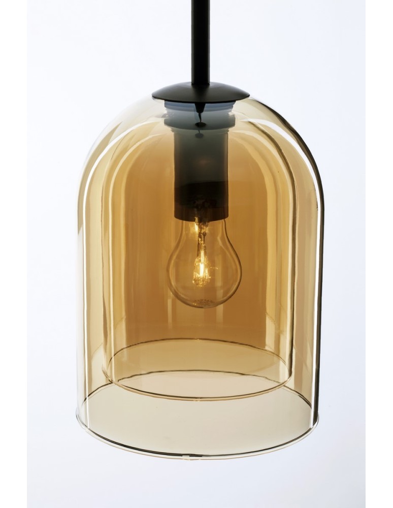 Lampy wiszące - Luces Exclusivas BONAO Wisząca Nowoczesna czarny 1xΕ27 max 12W LE42642 - produkt kolory-swiatla.pl 4