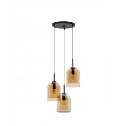 Luces Exclusivas BONAO Wisząca Nowoczesna czarny 3xΕ27 max 12W LE42643