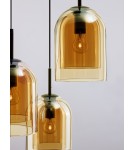 Pendant lamps - Luces Exclusivas BONAO Pendant Modern Black 3xΕ27 max 12W LE42643 - product 2