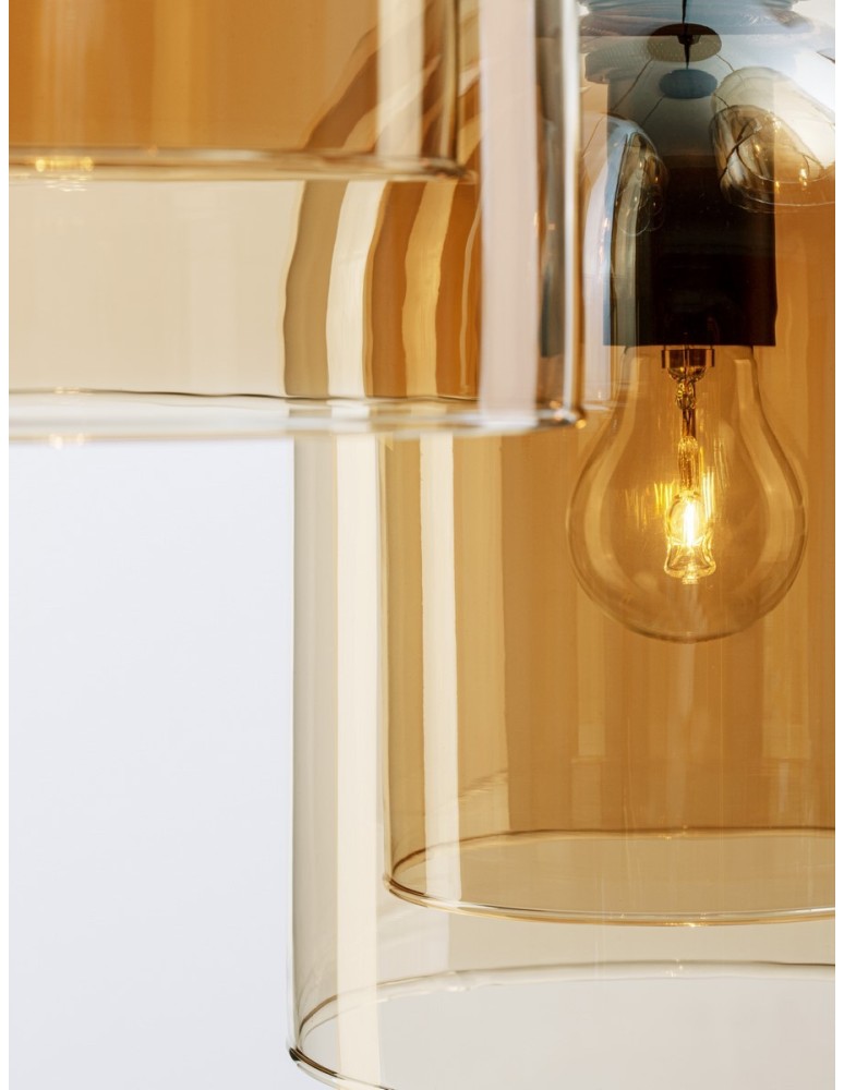 Pendant lamps - Luces Exclusivas BONAO Pendant Modern Black 3xΕ27 max 12W LE42643 - product kolory-swiatla.pl 4