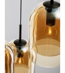 Pendant lamps - Luces Exclusivas BONAO Pendant Modern Black 3xΕ27 max 12W LE42643 - product 5