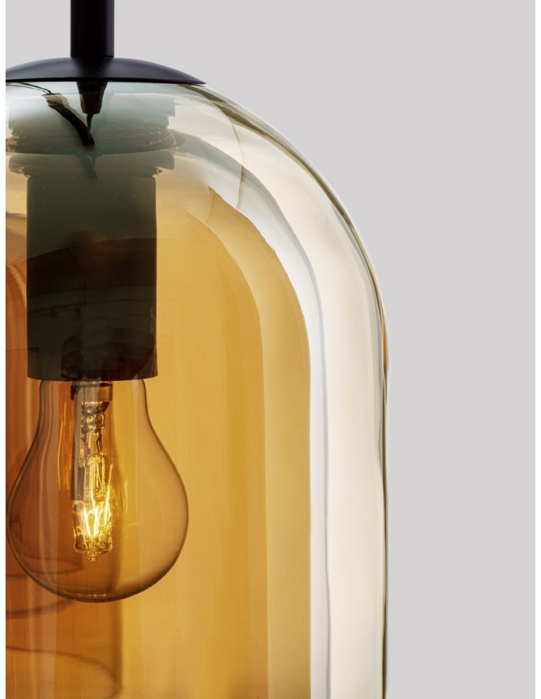 Pendant lamps - Luces Exclusivas BONAO Pendant Modern Black 3xΕ27 max 12W LE42644 - product kolory-swiatla.pl 3