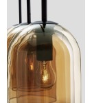 Pendant lamps - Luces Exclusivas BONAO Pendant Modern Black 3xΕ27 max 12W LE42644 - product 4