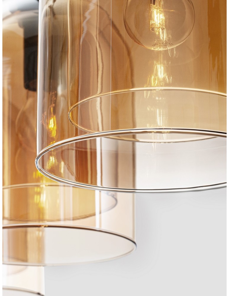 Pendant lamps - Luces Exclusivas BONAO Pendant Modern Black 3xΕ27 max 12W LE42644 - product kolory-swiatla.pl 5