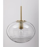 Pendant lamps - Luces Exclusivas HAINA Pendant Modern gold and gold shades 1xΕ27 max 12W LE42645 - product 2