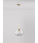 Pendant lamps - Luces Exclusivas HAINA Pendant Modern gold and gold shades 1xΕ27 max 12W LE42645 - product 3