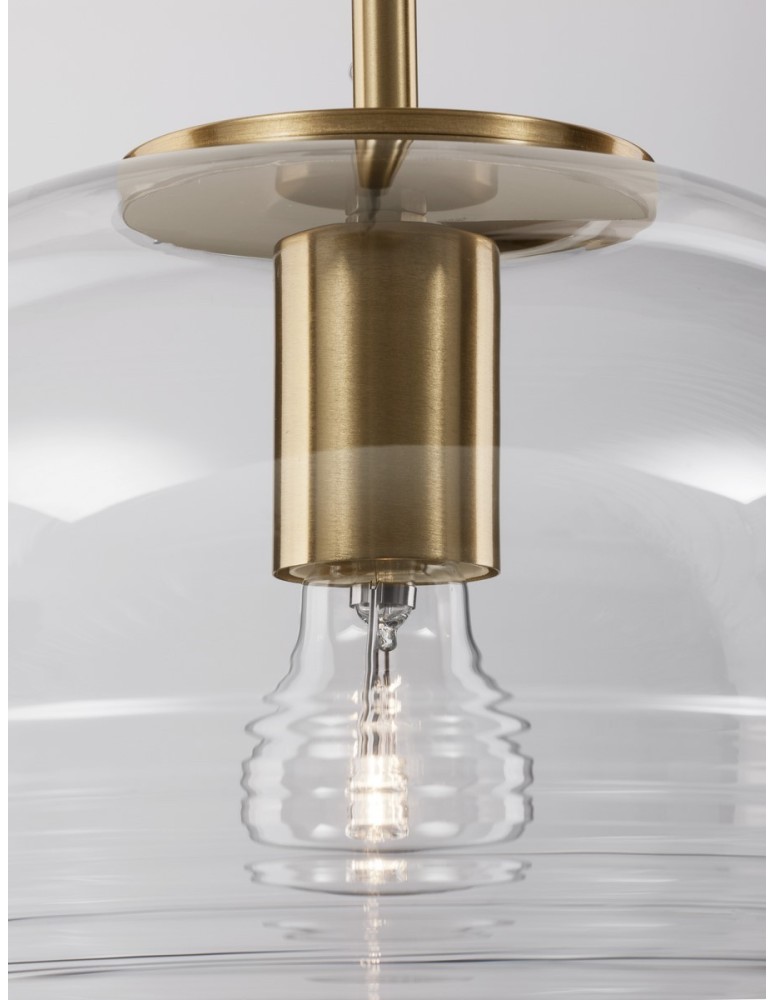Pendant lamps - Luces Exclusivas HAINA Pendant Modern gold and gold shades 1xΕ27 max 12W LE42645 - product kolory-swiatla.pl 4