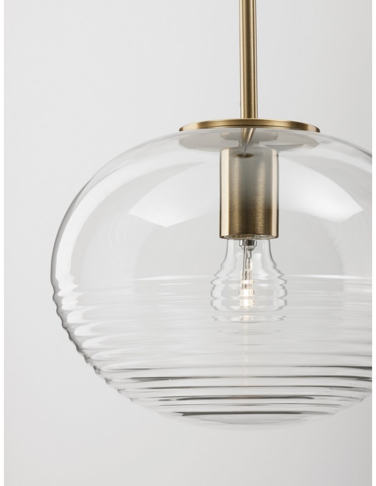 Pendant lamps - Luces Exclusivas HAINA Pendant Modern gold and gold shades 1xΕ27 max 12W LE42645 - product kolory-swiatla.pl 5