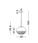 Pendant lamps - Luces Exclusivas HAINA Pendant Modern gold and gold shades 1xΕ27 max 12W LE42645 - product 6