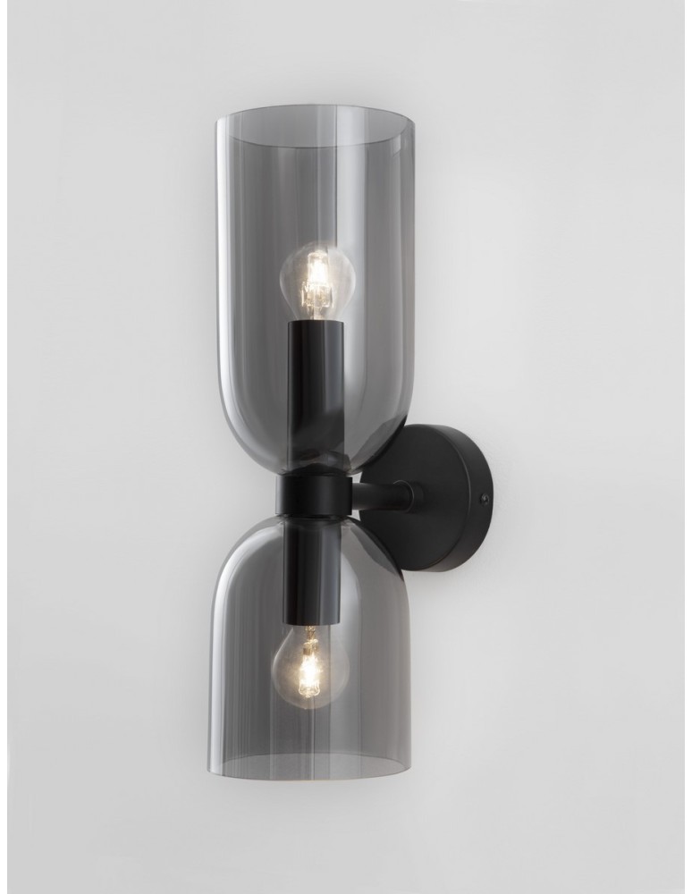 Wall lamps - Luces Exclusivas REPOS Wall-mounted Modern Black 2xE14 max 5W LE42647 - product kolory-swiatla.pl 2