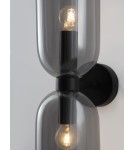 Wall lamps - Luces Exclusivas REPOS Wall-mounted Modern Black 2xE14 max 5W LE42647 - product 4