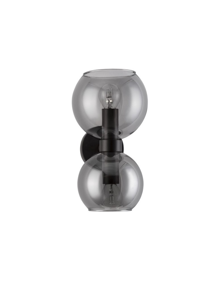 Wall lamps - Luces Exclusivas REPOS Wall-mounted Modern Black 2xE14 max 5W LE42648 - product kolory-swiatla.pl 1