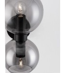 Kinkiety - Luces Exclusivas REPOS Ścienna Nowoczesna czarny 2xE14 max 5W LE42648 - produkt 4
