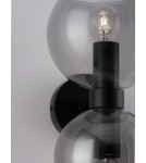Kinkiety - Luces Exclusivas REPOS Ścienna Nowoczesna czarny 2xE14 max 5W LE42648 - produkt 5