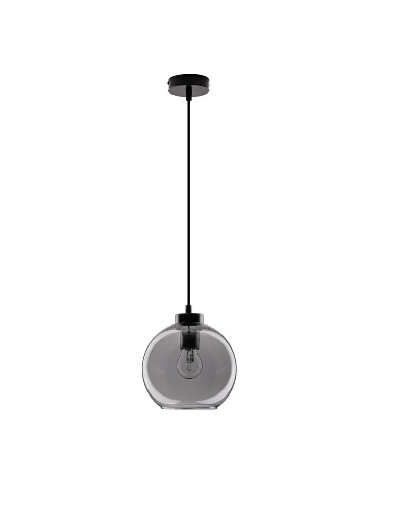 Pendant lamps - Luces Exclusivas REPOS Pendant Modern Black 1xΕ27 max 12W LE42649 - product kolory-swiatla.pl 1