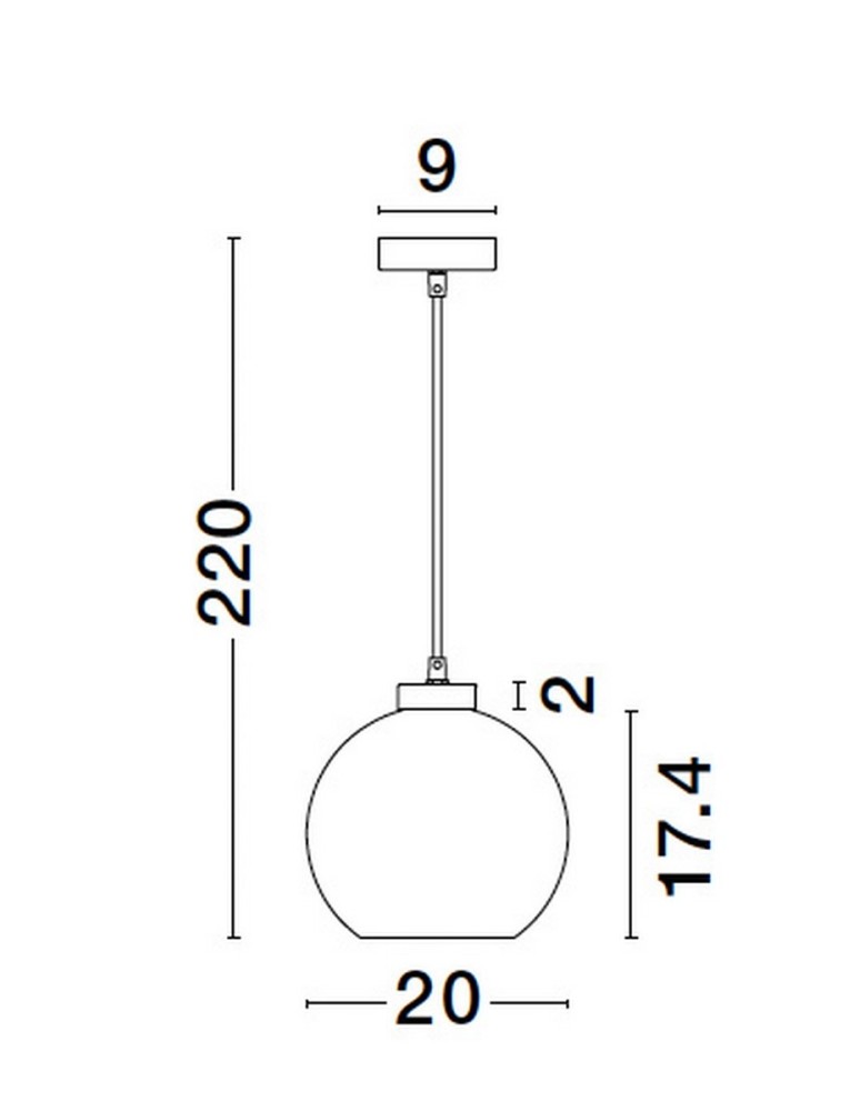 Pendant lamps - Luces Exclusivas REPOS Pendant Modern Black 1xΕ27 max 12W LE42649 - product kolory-swiatla.pl 4