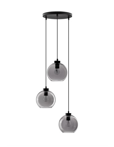 Luces Exclusivas REPOS Pendant Modern Black 3xΕ27 max 12W LE42650