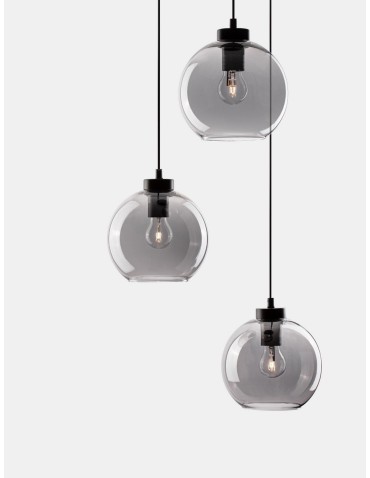 Luces Exclusivas REPOS Wisząca Nowoczesna czarny 3xΕ27 max 12W LE42650 - produkt 2