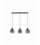 Pendant lamps - Luces Exclusivas REPOS Pendant Modern Black 3xΕ27 max 12W LE42651 - product 1