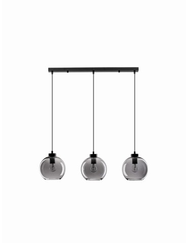 Luces Exclusivas REPOS Pendant Modern Black 3xΕ27 max 12W LE42651