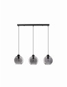 Luces Exclusivas REPOS Pendant Modern Black 3xΕ27 max 12W LE42651