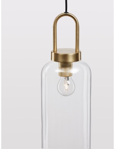 Luces Exclusivas BANES Pendant Modern gold and gold shades 1xΕ27 max 12W LE42652 - product 2