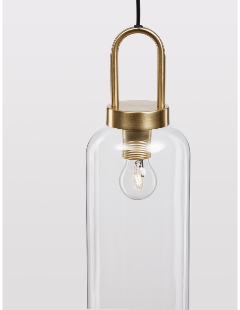 Pendant lamps - Luces Exclusivas BANES Pendant Modern gold and gold shades 1xΕ27 max 12W LE42652 - product kolory-swiatla.pl 2