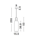 Pendant lamps - Luces Exclusivas BANES Pendant Modern gold and gold shades 1xΕ27 max 12W LE42652 - product 6