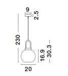 Pendant lamps - Luces Exclusivas BANES Pendant Modern gold and gold shades 1xΕ27 max 12W LE42653 - product 6