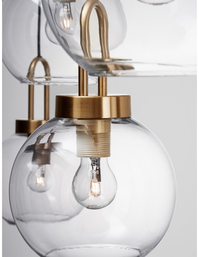 Pendant lamps - Luces Exclusivas BANES Pendant Modern gold and gold shades 4xΕ27 max 12W LE42654 - product kolory-swiatla.pl 4