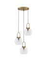 Luces Exclusivas BANES Pendant Modern gold and gold shades 3xΕ27 max 12W LE42655