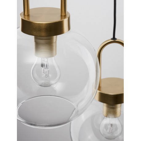 Luces Exclusivas BANES Wisząca Nowoczesna złoty i odcienie złota 3xΕ27 max 12W LE42655