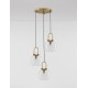 Luces Exclusivas BANES Wisząca Nowoczesna złoty i odcienie złota 3xΕ27 max 12W LE42655