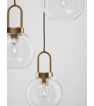 Pendant lamps - Luces Exclusivas BANES Pendant Modern gold and gold shades 3xΕ27 max 12W LE42655 - product 4