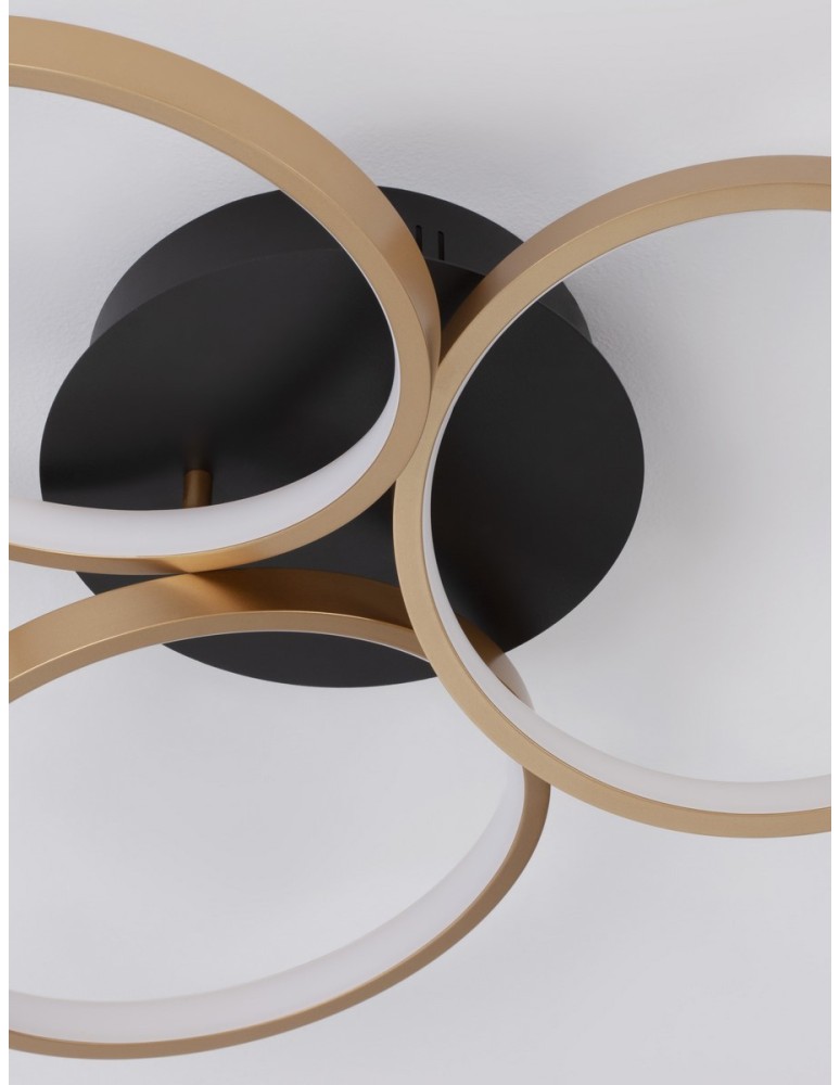 Ceiling lamps - Luces Exclusivas CROIX Ceiling Modern Black 1xLED max 28W 3000K LE42656 - product kolory-swiatla.pl 3