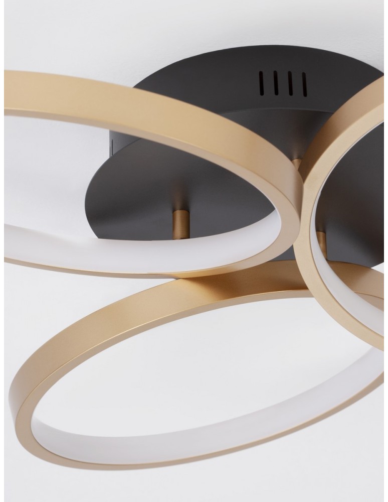 Ceiling lamps - Luces Exclusivas CROIX Ceiling Modern Black 1xLED max 28W 3000K LE42656 - product kolory-swiatla.pl 4