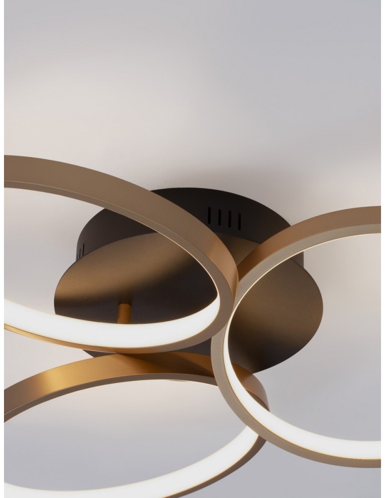Ceiling lamps - Luces Exclusivas CROIX Ceiling Modern Black 1xLED max 28W 3000K LE42656 - product kolory-swiatla.pl 5
