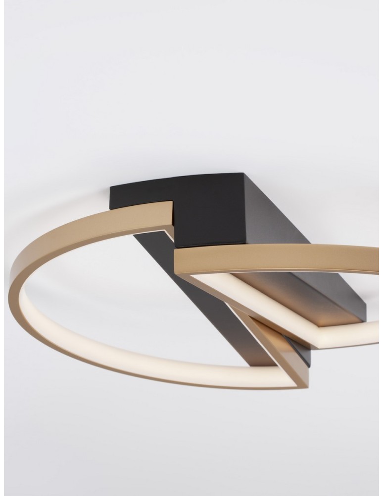 Ceiling lamps - Luces Exclusivas CROIX Ceiling Modern Black 1xLED max 28W 3000K LE42658 - product kolory-swiatla.pl 2