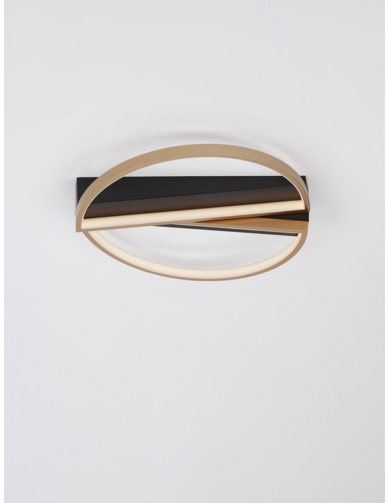 Ceiling lamps - Luces Exclusivas CROIX Ceiling Modern Black 1xLED max 28W 3000K LE42658 - product kolory-swiatla.pl 3