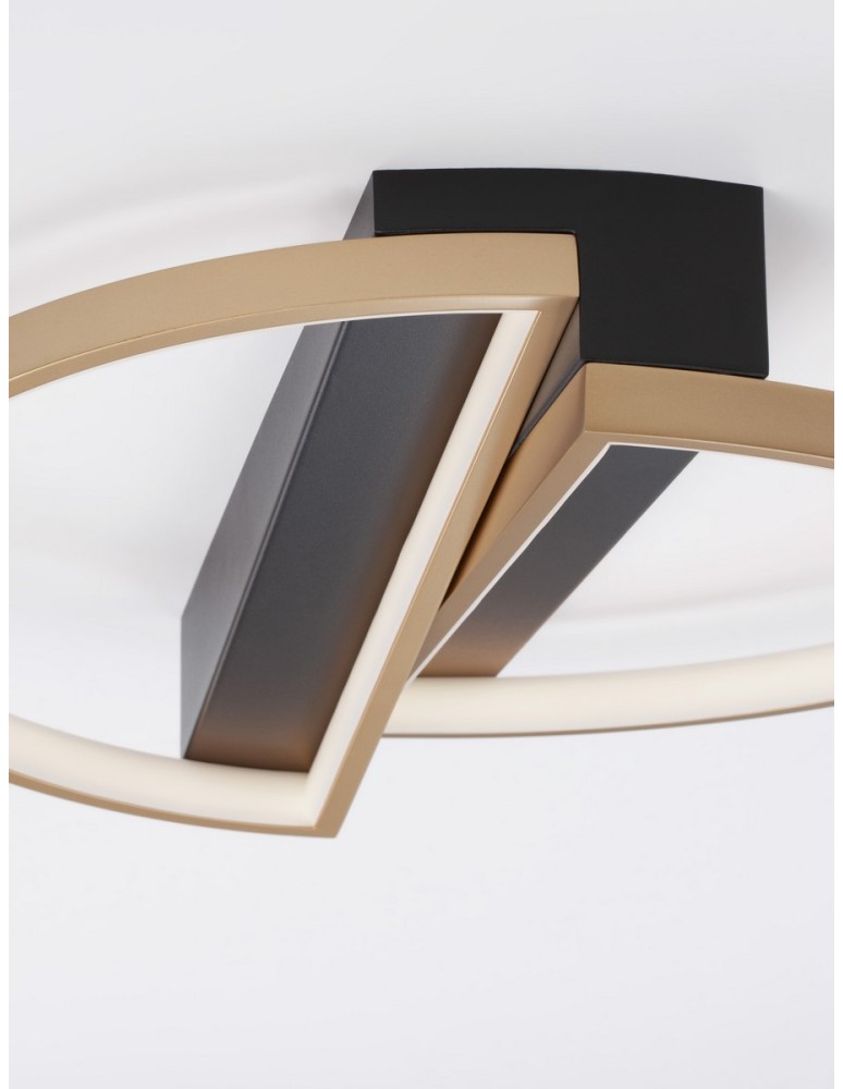Ceiling lamps - Luces Exclusivas CROIX Ceiling Modern Black 1xLED max 28W 3000K LE42658 - product kolory-swiatla.pl 5