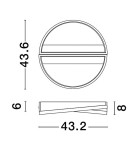 Ceiling lamps - Luces Exclusivas CROIX Ceiling Modern Black 1xLED max 28W 3000K LE42658 - product 6