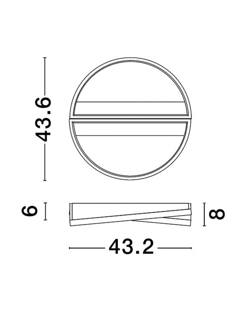 Ceiling lamps - Luces Exclusivas CROIX Ceiling Modern Black 1xLED max 28W 3000K LE42658 - product kolory-swiatla.pl 6