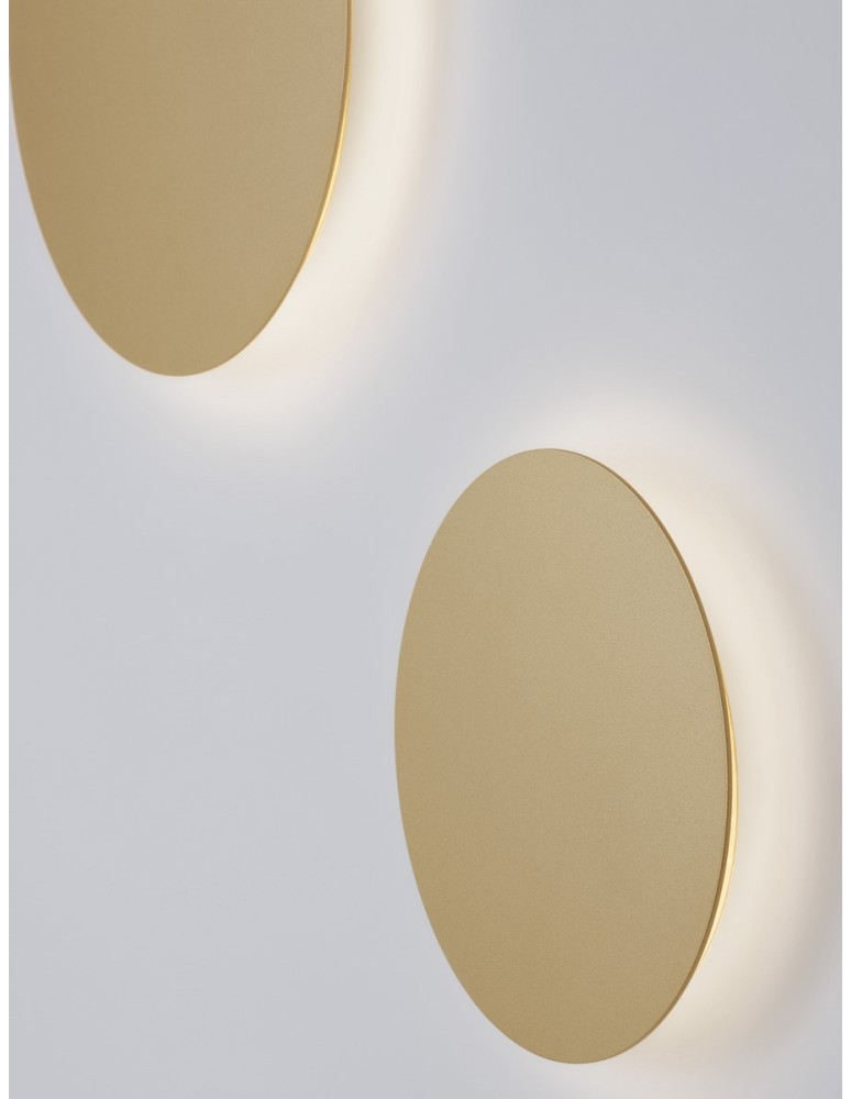 Wall lamps - Luces Exclusivas CHICA Wall-mounted Modern Gold and Gold Shades 1xLED max 22.5W 3000K LE42661 - product kolory-swiatla.pl 5