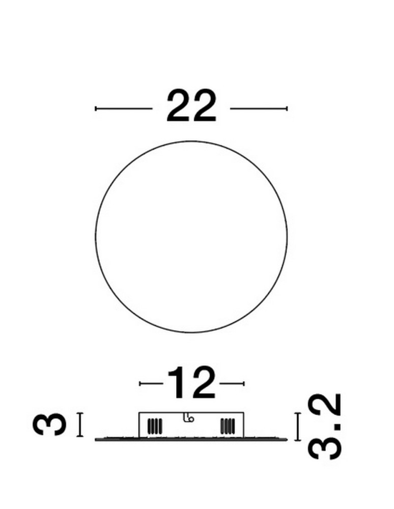 Wall lamps - Luces Exclusivas CHICA Wall-mounted Modern White 1xLED max 12W 3000K LE42663 - product kolory-swiatla.pl 6