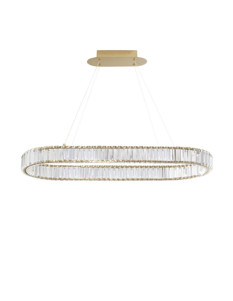 Pendant lamps - Luces Exclusivas BAUTA Pendant Modern gold and gold shades 1xLED max 48W 3500K LE42672 - product kolory-swiatla.pl 1