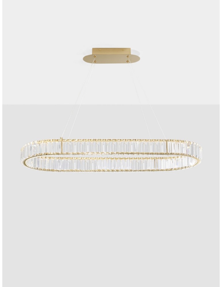 Pendant lamps - Luces Exclusivas BAUTA Pendant Modern gold and gold shades 1xLED max 48W 3500K LE42672 - product kolory-swiatla.pl 3